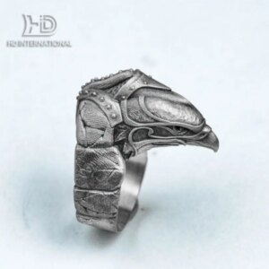 Falcon Jewelry -Men’s Rings-Street Rings-Mechanical Style Jewelry-Personalized Rings-Handmade Rings-