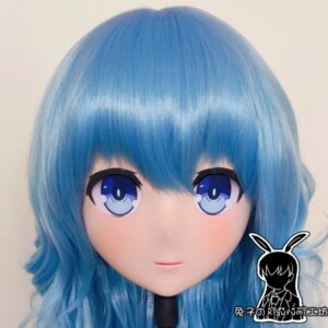 (RB32932)Customize Lockable Full Head Resin Cartoon Cosplay Japanese Character Anime Role Play Kigurumi Mask With Back Shell