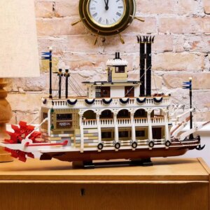 legolcks 2025 new creative series 21356 Canal steamboat model building block ship series set assembly toy boy girl birthday gift