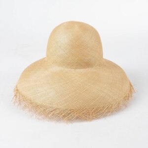 100% Hand Weaved Buntal Straw Hat Women Vintage Straw Hat Expensive Straw Hat For Boutique Shop