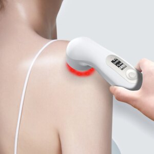 SUYZEKO 2-in-1 Handheld Ultrasound&Red Light Therapy Machine,Muscle Relief,Skin Care,Pain Management&Anti-Aging Home Use