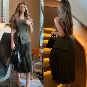 Customized s Button Draped Clubbing A-line Square Neck Bespoke Occasion Gown Midi Dresses Sexy Casual