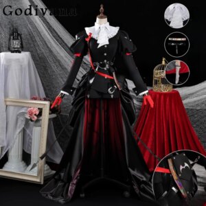 Cosplay Clothing Full Set of Women Tomorrow Ark Yinde Cosplay Game Anime Suits Female Uniform Play Role Black Outfits