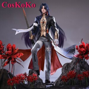 CosKoKo Blade Cosplay Game Honkai: Star Rail Costume Fashion Handsome Battle Uniform Halloween Party Role Play Clothing S-XL New