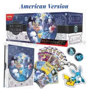 American Version English Original Box Pokemon PTCG Card Holiday Calendar Limited Gift Box Pikachu Christmas Children’s Toy Gift