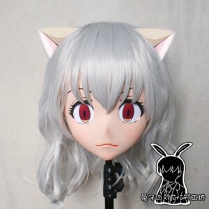 (RK9182)Top Quality Handmade Female Resin Cosplay Japanese Role Play Pedro Kigurumi Mask Crossdresser Doll Transgender Mask