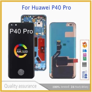 OLED For HUAWEI P40 Pro Replacement ELS-NX9 ELS-N04 AN00 TN00 LCD Touch Screens replacement of screen digitizer assembly