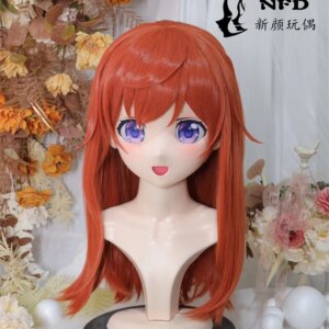 (NFD-47-11)Customize Full Head With Lock Crossdress Doll Female/Girl Japanese Anime Cartoon Character Kig Cosplay Kigurumi Mask