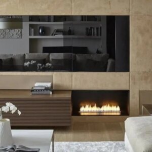tuya wifi bioethanol fire alcohol burner electric smart ethanol fireplaces 80cm