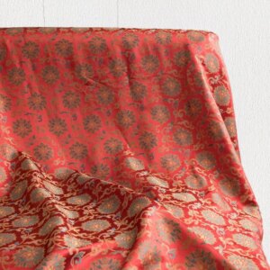 High Quality Real Silk 50momme Fragrant Cloud Yarn Soteil Robe Coat Fabric