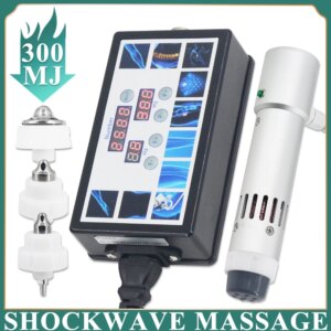 Professional Shock Wave Therapy Machine 300MJ 10Heads For Effective ED Treatment Relieve Neck Pain Portable Shockwave Massage