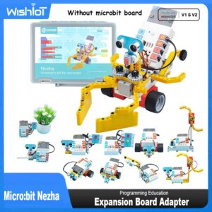 Micro:bit Nezha 48 IN 1 Inventors Kits 400+Building Blocks Support Makecode MicroPython JavaScript C++ Kid Programming Education