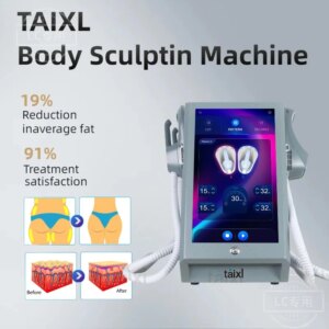 TAIXL Sculpt Machine 15Tesla 6500w EMS RF Fat Slimming Burning Muscle Stimulation Body Sculpting 15 Electromagnetic Therapy
