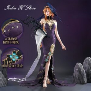 Irelia H Store Reverse:1999 37 Druvis III Cosplay Costume Anime Druvis III Sexy Dress Female Halloween Costumes