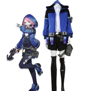 Game Arknights Blue Poison Cosplay Costume Full Set Custom Made for Boys and Girls Any Size