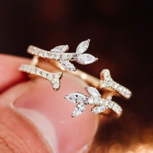 Provence custom wedding ring for bridal 10K/14K/18K solid gold lab diamond engagement ring stack fine jewelry promise gifts