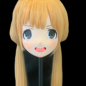 (AL25)Customize Character ! Female/Girl Resin Full/Half Head With Lock Anime Cosplay Japanese Animego Kigurumi Mask