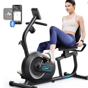 Exercise Bike for Home with Smart Bluetooth and Exclusive App Connectivity, LCD, Heart Rate Handle