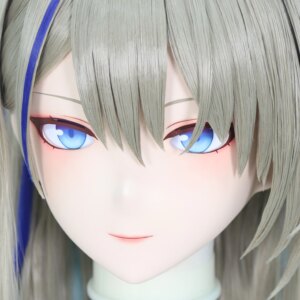 Customize Character Female/Girl Resin Kig Full Head With Lock Anime Cosplay Japanese Anime Kigurumi Mask