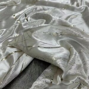 New three-color silk velvet jacquard fabric for a Chinese-style coat and skirt