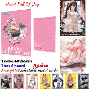 2025 Newest MingKaShe Heart Full Of Joy A5 Boards Waifu Acrylic Borad Anime Rare Hobby Collection ACG Girls