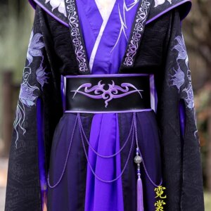 Anime Mo Dao Zu Shi Wei Cosplay Wuxian Jiang Cheng Costume Hanfu Grandmaster Of Demonic Cultivation Juvenile Ver. Halloween