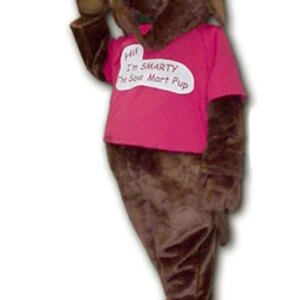 MASCOT Dark Brown Smarty Dog mascot costume custom fancy costume anime cosplay kits mascotte fancy dress carnival costume 452