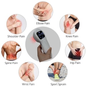 Handheld Human Pet Pain Relief 808nm Laser Therapy Device Infrared Light 650nm Therapy Rehabilitation Equipment