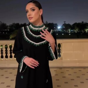 Customized Evening Jersey Beading Birthday Straight High Collar Bespoke Occasion Gown Midi Dresses Arabia