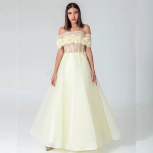 Jiayigong  Tulle Embroidery Beading Birthday A-line Off-the-shoulder Bespoke Occasion Gown Long Dresses Saudi Arabia