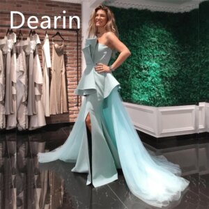 Customized Evening Dress Prom Gown Party Occasion Formal YPMWZX Strapless Column Floor Length Skirts Draped Bespoke Dre