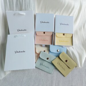 Custom logo Printed Paper Jewelry Box for Necklace Ring Drawer Slide Out Earrings Packaging Boxes With White Paper Tote Gift Bag