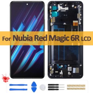 Original AMOLED For ZTE Nubia Red Magic 6R NX666J LCD Display Touch Screen Digitizer Assembly For Redmagic 6R Screen Replacement