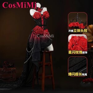 CosMiMi Game Identity V Mary/Bloody Queen Cosplay Costume The Official Halloween Concert Formal Dress Party Role Play Clothing