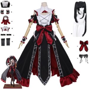 Anime DATE A LIVE Tokisaki Kurumi Nightmare Cosplay Costume Black Princess Dress Lolita Woman Sexy Christmas Suit 2025 Hot Sale