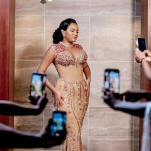 Aso Ebi Illusion Luxurious Mermaid Prom Dress Beaded Crystals Evening Formal Party Second Reception 50th Birthday Engagement Gow