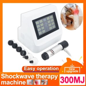 300MJ Professional Shockwave Therapy Machine Patellar Tendinitis Pain Relief Shock Wave Body Massager Health Care Fatigue Relax