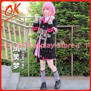 [Customized] Otori Emu Cosplay Costume Game Project Sekai Colorful Stage Cosplay Women Cute Dress Party Suit Halloween Uniform