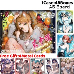 Big Bread Studio Butterfly in Cocoon Collection A5 Board Rare Collection Sexy Waifu Cards ACG Girls Booster Box Hobbies Gifts