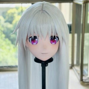 Customize Character Female/Girl Resin Kig Full Head With Lock Anime Cosplay Japanese Anime Kigurumi Mask