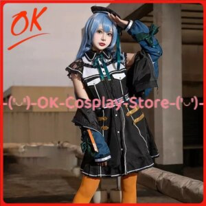 [Customized] VTuber Hoshimachi Suisei Cosplay Costumes Anime Roleplay Outfit Dress Coat Suit Halloween Carnival Party Uniform
