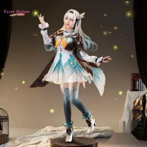 【Coser】Firefly Cosplay Costume Game Honkai: Star Rail Uniform Halloween Carnival Party Christmas Play Role Clothes Clothing