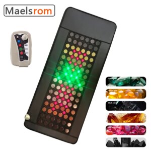 7 Color Crystal Hot Stone Massage Mattress With Photon Wheel Pulse Balance And Heating Function PEMF For Pain Relief And Energy