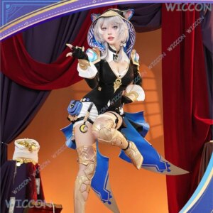 Honkai: Star Rail Cipher Cosplay Costume Wig Game Cat Girls Outfit Roleplay Women Hooded Halloween Party Sexy Cosplay Suit