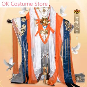 OK-Costume [Customized]  Game Onmyoji Cosplay DiShiTian Costume Halloween Party Outfit Di Shi Tian Role Play Lian Hua Yi Meng