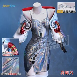 Hissabeth Cosplay Reverse:1999 Costume Shawl Gloves Halloween Party Gorgeous Uniform Accessories Props Complete Set