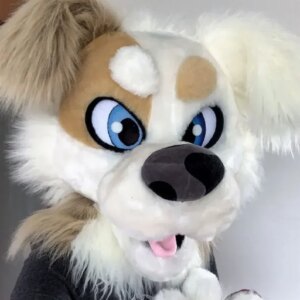 Long Fur Furry Costume Husky Dog Fox Mascot Costume Fursuit Wolf Brown Cosplay Party Fursuit Halloween Suit Adult Size