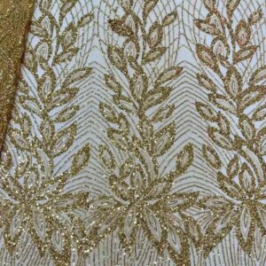 Wholesale High Quality African French Beaded Lace Fabric 2025 Sewing Sequins Embroidery Nigeria Lace Fabric for Party Dresses