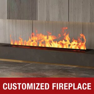 WiFi Mist Fireplace with Humidifier, App Control, 7-Color Ambiance, Feng Shui Fireplace Decor for Wealth & Harmony Fire Place