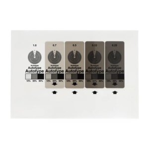 Photosensitive glue exposure test piece, screen printing plate making time calculator exposure ruler original